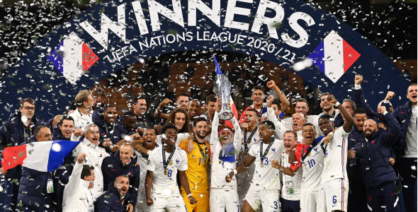 法国成功收获本届欧国联冠军奖杯。